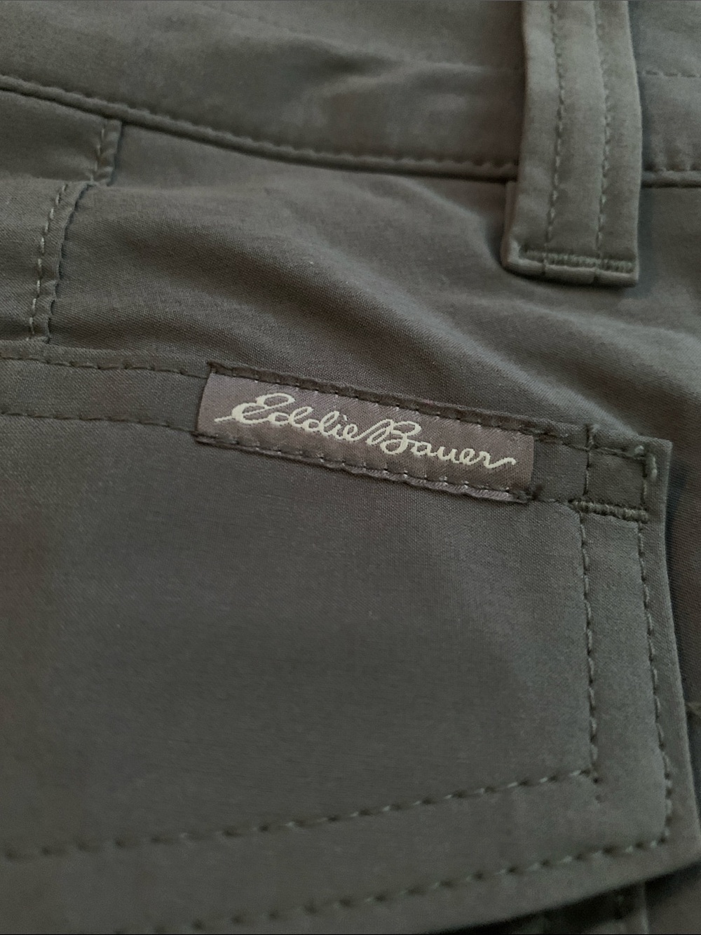 NWT Eddie Bauer Women's Charcoal Hiking Pants Pink Fleece Lining Women’s 4P - Picture 7 of 16